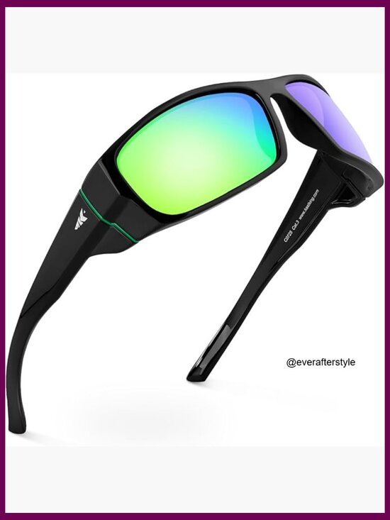 Polarized Sport Sunglasses with PuriVex Coating, Wrap Design main image 7